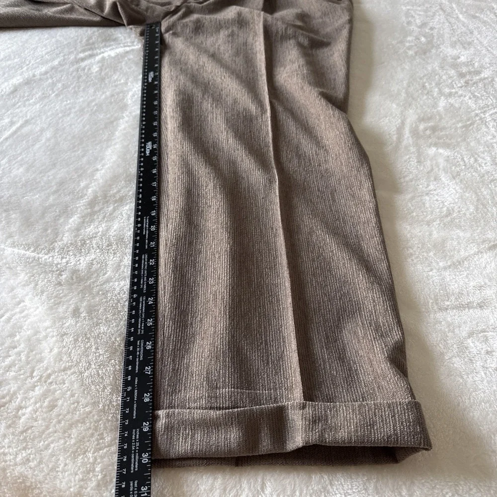 ST CROIX Wool Blend Corduroy Trousers Made In Italy Size 42 Waist Olive Green‎